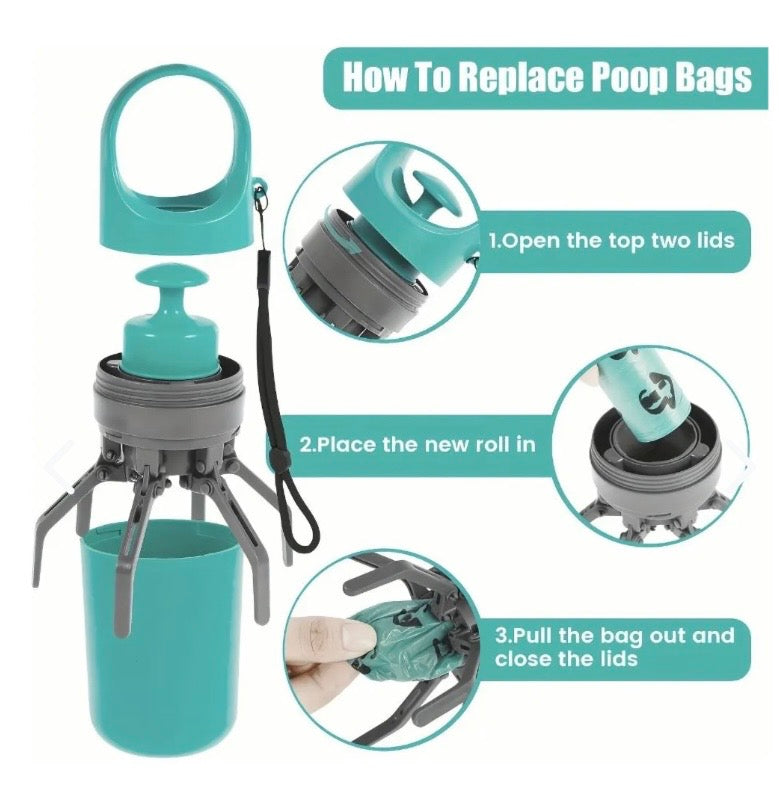 Recogedor Portátil Excrementos mascotas